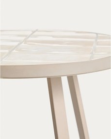 Kerek kerti kisasztal kerámia asztallappal ø 45 cm Tella – Kave Home