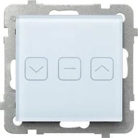 Érintőkapcsolós redőnykapcsoló háttérvilágítással, fehér üveg Sonata Touch