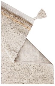 Krémszínű mosható kézi szövésű pamut szőnyeg 120x160 cm Bloom Natural – Lorena Canals