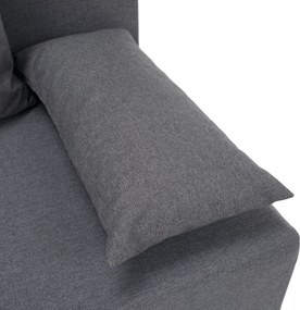 Kihúzható heverő, világosszürke, EUGI