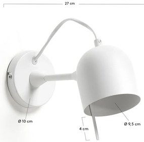 Fehér fali lámpa Lucilla – Kave Home