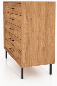 Natúr színű tölgyfa magas komód 97x95 cm Abies – The Beds