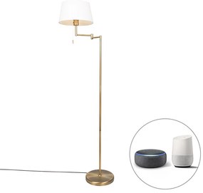 Okos klasszikus állólámpa bronz fehérrel, WiFi A60 - Ladas Fix