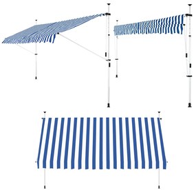 Detex® Kék-fehér napellenző - 200 cm