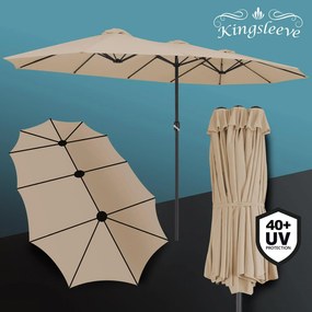 Kingsleeve® Kerti napernyő XXL - taupe