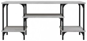 szürke sonoma színű szerelt fa TV-szekrény 102x35x45,5 cm