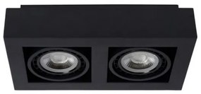 Lucide 09120/24/30 – LED Dimmelhető Spotlámpa ZEFIX 2×GU10/12W/230V Fekete