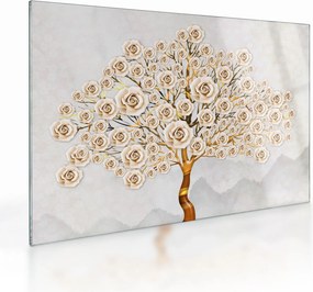 Egy virágfa képe (üvegen) (70x50 cm)