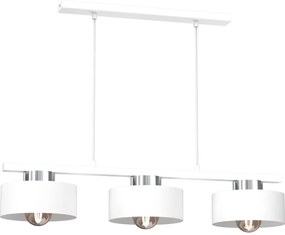 Csillár zsinóron MARTI 3xE27/15W/230V fehér/króm