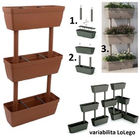 ARTPLAST Cserepek készlete öntözőrendszerrel