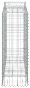 20 db íves horganyzott vas gabion kosár 200x50x140/160 cm