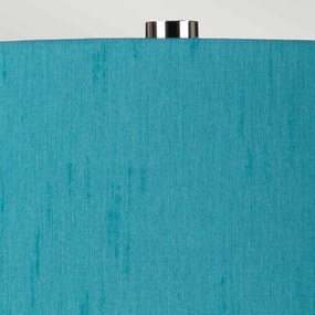 Elstead glamour klasszikus asztali lámpa isla polírozott nikkel türkiz elsisla-pn-tl-teal
