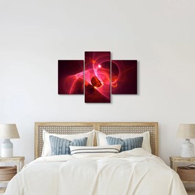 Modern rózsaszín absztrakció képe (90x60 cm)