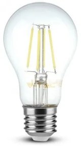 LED lámpa , égő , 10 Watt , izzószálas hatás , filament , körte , E27 foglalat , A60 , 10 Watt , meleg fehér