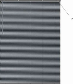 vidaXL Zsalugáter Redőnyök Sötétszürke 220 x 160 cm Alumínium
