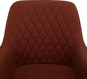 Design fotel, barna/fekete, OSKOR