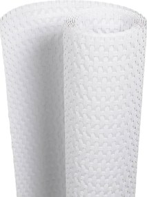 vidaXL 10 db fehér polyrattan erkélyparaván 255 x 19 cm