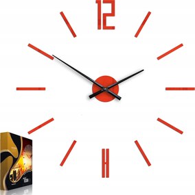 Modern stílusú falióra Akril Carlo Piros Kerek Kvarc