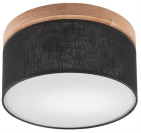 Brilagi - LED mennyezeti lámpa BELLADONNA 1xE27/15W/230V, 30 cm, fekete/dub