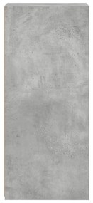 betonszürke szerelt fa tálalószekrény 30 x 41 x 93 cm