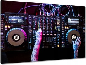 Vászonkép 90x60 Dj zenélő party