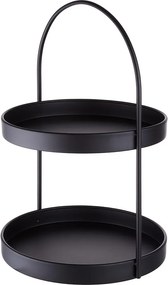 SIDELINE emeletes tálaló, fekete 35cm