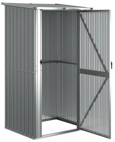 szürke horganyzott acél kerti fészer 118,5 x 97 x 209,5 cm