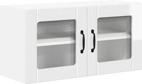 vidaXL Konyhaszekrény Magas Fényű Fehér 80 x 31 x 40 cm Faanyag