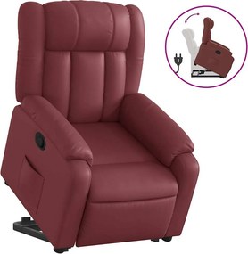 vidaXL bordó műbőr álló dönthetőfotel