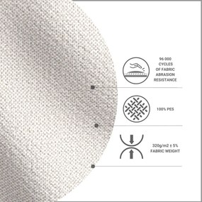 Krémszínű kárpitozott egyszemélyes ágy 80x200 cm Alba – Maison de Rêve