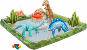 Dinoszauruszok Nagy Vízi Játszótér Jurassic Park 244x198x71 cm Intex 56132