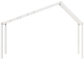 fehér tömör fenyőfa gyerekágytető 213 x 95,5 x 144,5 cm