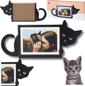 Képkeret 16X36CM Fém Fekete Cica ajándék cicáknak