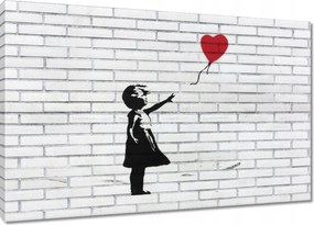 Vászonkép 120x80 Lány lufival