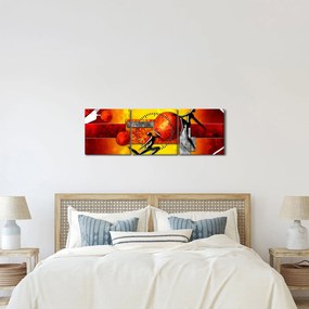 Kép - Az emberiség festménye (órával) (90x30 cm)