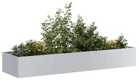 vidaXL horganyzott acél növénytartó 280x80x40 cm