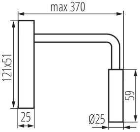 Kanlux 32522 - TONIL LED flexibilis lámpa 2,7W/230V fekete