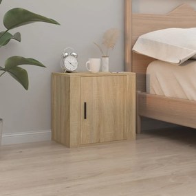 2 db sonoma tölgy falra szerelhető éjjeliszekrény 50x30x47 cm