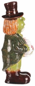 Kerti dekoráció Álló vízilovacska, kerámia, 9 x 9x 24 cm, 24 cm
