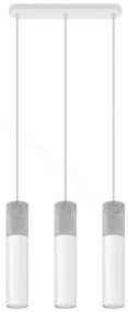 Sollux SL.0649 - BORGIO 3xGU10/40W/230V beton/fém fehér függeszték