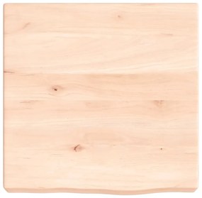 kezeletlen tömör tölgyfa fali polc 40x40x(2-6) cm