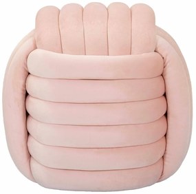 Világos rózsaszín bársony puff Softy – Mauro Ferretti