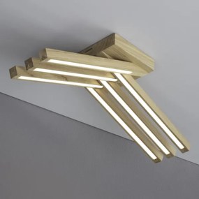 Spot-Light 2246674 - LED felületre szerelhető csillár LINUS 6xLED/4,5W/230V matt tölgy