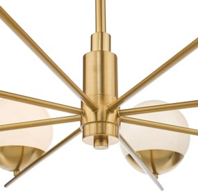 Dar Lighting glamour modern csillár bombazine fehér sárgaréz darbom0835