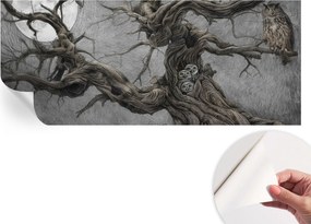 Fotótapéta Öntapadós Dekoratív tapéta Rejtélyes bagoly 250x104 cm