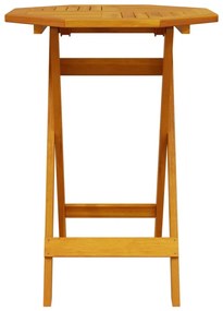 tömör akácfa összecsukható kerti asztal Ø60 x 75 cm