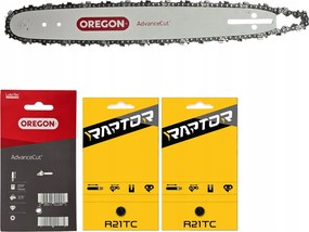 2x Raptor lánc vezetősín Nac CST61-50AOW 33cm .0325" 1,5mm