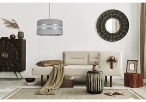 Csillár zsinóron CORAL 1xE27/60W/230V á. 40 cm szürke