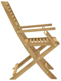 2 db összecsukható tömör akácfa kerti szék 54,5x61,5x86,5 cm