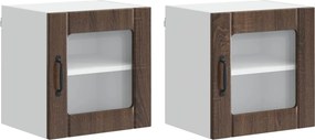vidaXL Konyhaszekrény 2 pcs Barna Tölgy 40 x 31 x 40 cm Faanyag